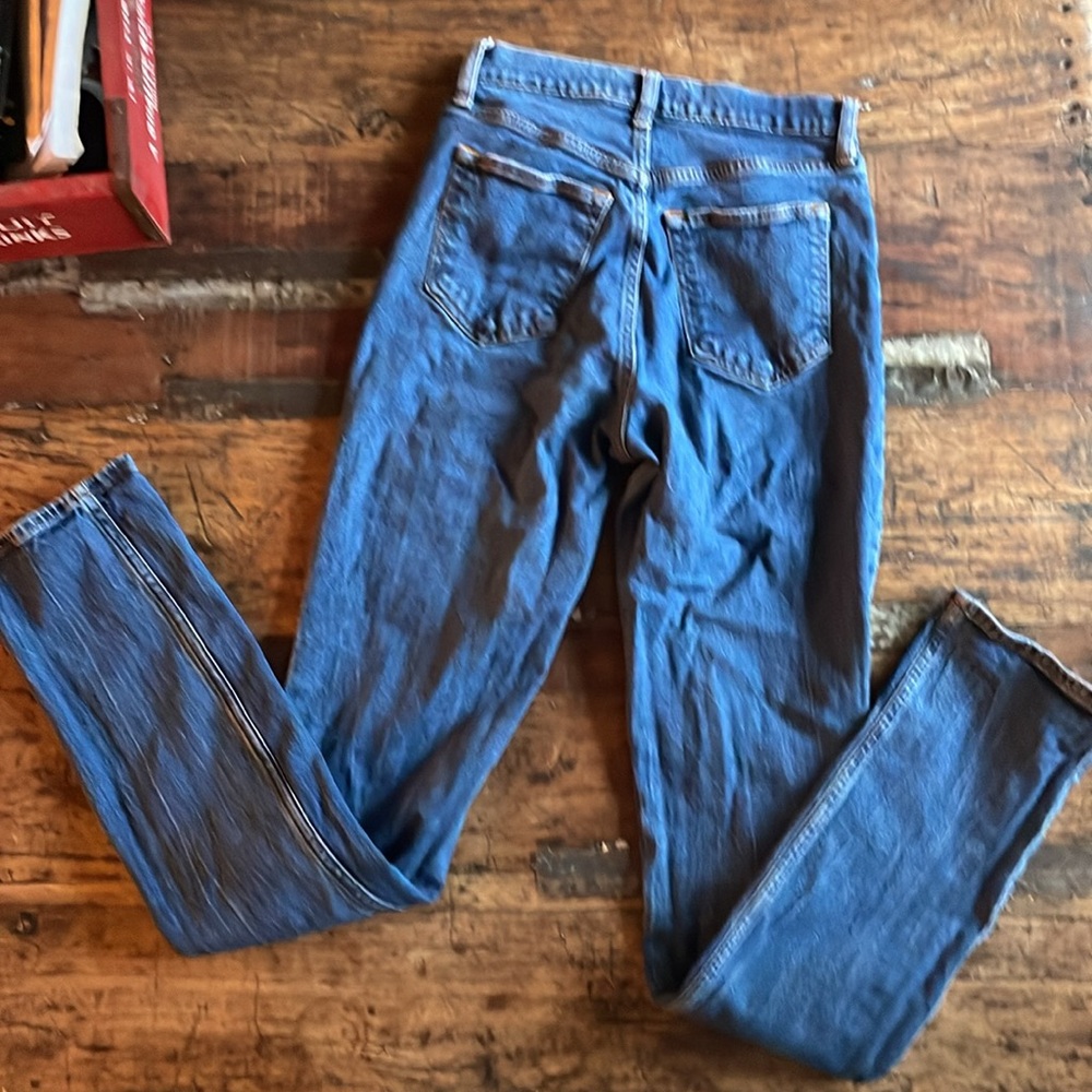 Abercrombie & Fitch Slim Straight Ultra High Rise size 27/4 Extra Long - Picture 3 of 3